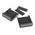 Hammond 1593 Black ABS Enclosure, 66 x 66 x 28mm
