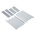 METCASE Unicase Grey Aluminium Instrument Case, 180 x 130 x 50mm
