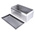 RS PRO Unpainted Stainless Steel Terminal Box, IP66, 300 x 150 x 120mm