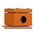 RS PRO Orange Steel Junction Box, IP65, 100 x 100 x 80mm