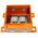 RS PRO Orange Steel Junction Box, IP65, 200 x 200 x 105mm
