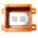RS PRO Orange Steel Junction Box, IP65, 200 x 200 x 105mm