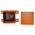 RS PRO Orange Steel Junction Box, IP65, 200 x 200 x 105mm