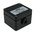 CE-TEK CEP Series Black Polyester Junction Box, IP66, 5 Terminals, ATEX, 80 x 75 x 55mm