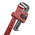 Facom Pipe Wrench, 350.0 mm Overall Length, 49mm Max Jaw Capacity
