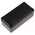Black ABS Potting Box With Lid, 49 x 24 x 16mm