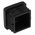 RS PRO Black Plastic Square End Cap, 25mm 25 mm Strut Profile