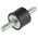 RS PRO M6 Anti Vibration Mount, Male to Male Bobbin with 24.6kg Compression Load