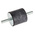 RS PRO M6 Anti Vibration Mount, Male to Male Bobbin with 49.6kg Compression Load