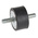 RS PRO M8 Anti Vibration Mount, Male to Male Bobbin with 80.26kg Compression Load