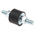 FIBET M6 Anti Vibration Mount, Male to Male Bobbin with 15.9kg Compression Load