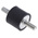 RS PRO M8 Anti Vibration Mount, Male to Male Bobbin with 52.6kg Compression Load