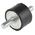 RS PRO M10 Anti Vibration Mount, Male to Male Bobbin with 164kg Compression Load