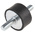 RS PRO M10 Anti Vibration Mount, Male to Male Bobbin with 180.2kg Compression Load