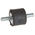 RS PRO M8 Anti Vibration Mount, Male to Male Bobbin with 26.28kg Compression Load