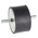 RS PRO M8 Anti Vibration Mount, Male to Male Bobbin with 197.92kg Compression Load