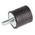 RS PRO M10 Anti Vibration Mount, Male to Female Bobbin with 96.14kg Compression Load