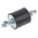 FIBET M6 Anti Vibration Mount, Male to Male Bobbin with 55kg Compression Load