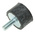 FIBET Cylindrical M4 Anti Vibration Mount, Male Buffer Foot with 16.4kg Compression Load