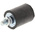 FIBET Cylindrical M4 Anti Vibration Mount, Male Buffer Foot with 18kg Compression Load