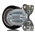 RS PRO Fixed Castor Wheel, 150kg Capacity, 100mm Wheel