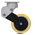 RS PRO Fixed Castor Wheel, 110kg Capacity, 100mm Wheel