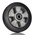 RS PRO Black Rubber Abrasion Resistant, Quiet Operation Trolley Wheel, 400kg