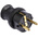 Kopp Black Cable Mount Mains Connector Plug, Rated At 16.0A, 250.0 V