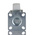RS PRO Swivel Castor Wheel, 50kg Capacity, 50mm Wheel