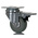RS PRO Braked Swivel Castor Wheel, 50kg Capacity, 50mm Wheel