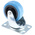 Flexello Swivel Castor Wheel, 27kg Capacity, 50mm Wheel