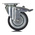 Tente Braked Swivel Castor Wheel, 55kg Capacity, 75mm Wheel