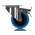 Tente Braked Swivel Castor Wheel, 160kg Capacity, 100mm Wheel