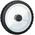 Guitel Hervieu Black, White Rubber Trolley Wheel, 50kg