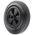 Guitel Hervieu Black Rubber Ageing Resistant Trolley Wheel, 200kg