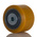 Tente Yellow Polyurethane Sealed Bearings Trolley Wheel, 600kg