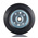 Tente Black Rubber Corrosion Resistant Trolley Wheel, 410kg