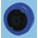Guitel Hervieu Black, Blue Rubber Abrasion Resistant, Low Starting Resistance, Non-Marking Trolley Wheel, 200kg