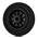 LAG Black Rubber Quiet Operation, Shock Absorbing Trolley Wheel, 205kg