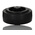 Tente Black Rubber Ageing Resistant Trolley Wheel, 70kg