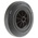 Tente Black Rubber Ageing Resistant Trolley Wheel, 205kg