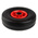 RS PRO Black Rubber Puncture Proof Trolley Wheel, 150kg