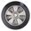 Tente Black Rubber Corrosion Resistant, Vulcanized Trolley Wheel, 900kg