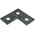 Steel L Shape Bracket 3 Hole, 14.3mm Holes, 88.9 x 88.9mm