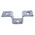 Unistrut P 1047 U & Z Shape Fitting, U Shape 41 x 41mm 137mm 41mm 3 14mm Steel