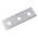 Stainless Steel Rectangular Bracket 3 Hole, 14.3mm Holes, 120 x 40mm
