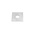 Bright Zinc Plated Square Bracket 1 Hole, 10mm Holes, M6 x 40 x 3mm