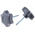 RS PRO Black Multiple Lobes Clamping Knob, M6, Threaded Stud