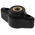 RS PRO Black Wing Clamping Knob, M5, Threaded Hole