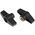 RS PRO Black 1-Arm Clamping Knob, M8, Threaded Through Hole